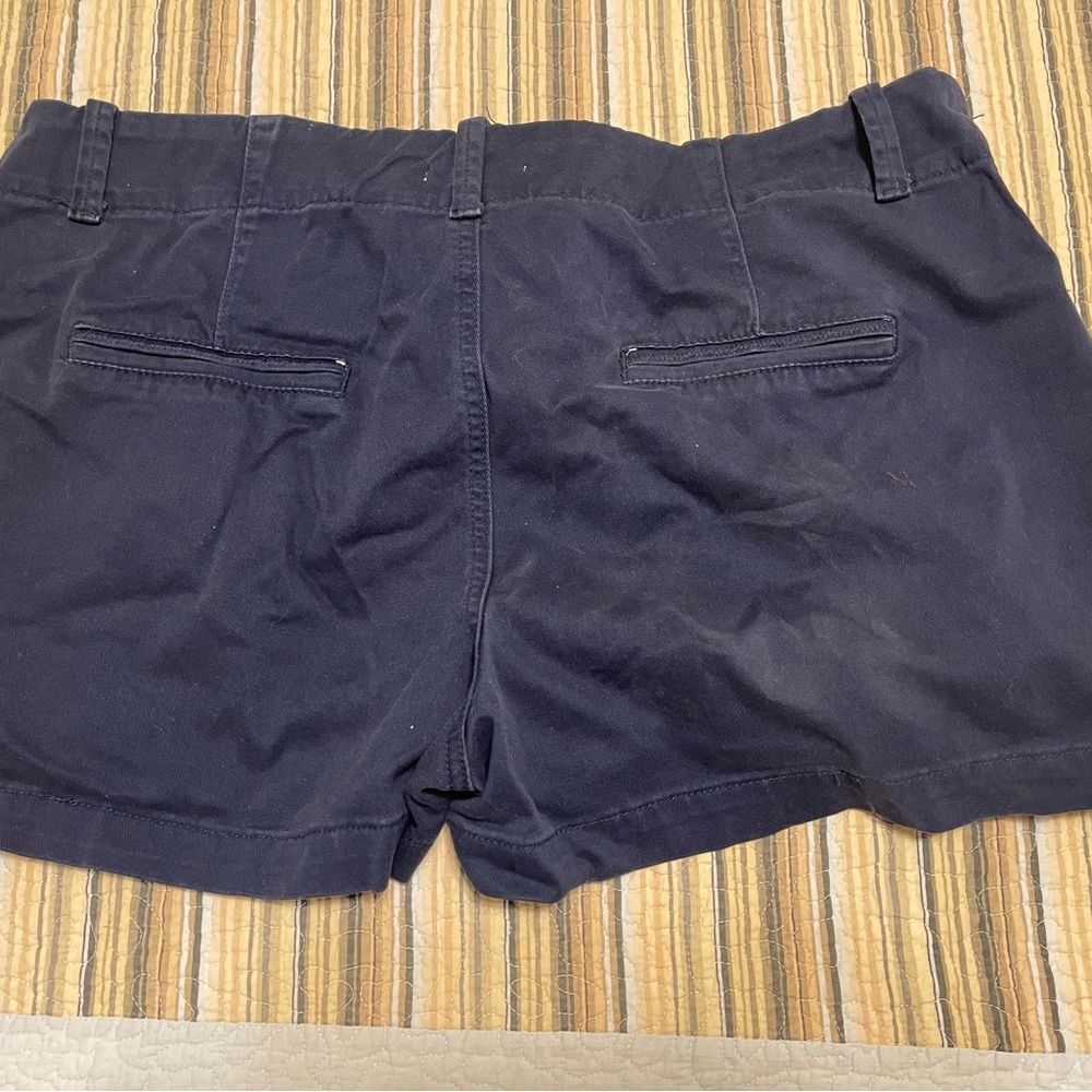 Maurices Women’s 15/16 Navy Blue Khaki Mom Shorts 2.5" inseam - Picture 2 of 6